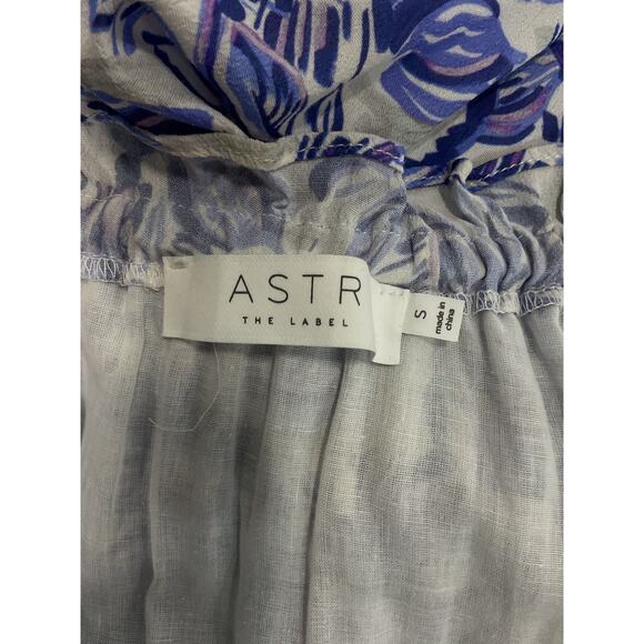 Astr The Label 'Viona' Blue Crepe Dress Size S - Picture 4 of 5